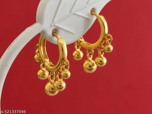 1 Gram Gold Plated Earring/Bali For Woman-Girl